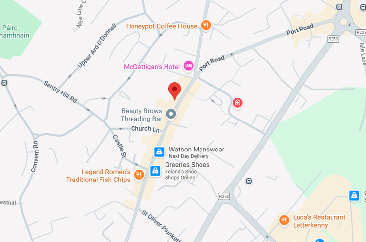Kieran O'Gorman Solcitors Location
